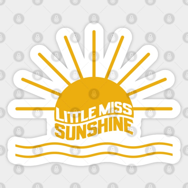 Little Miss Sunshine Sticker by MZeeDesigns